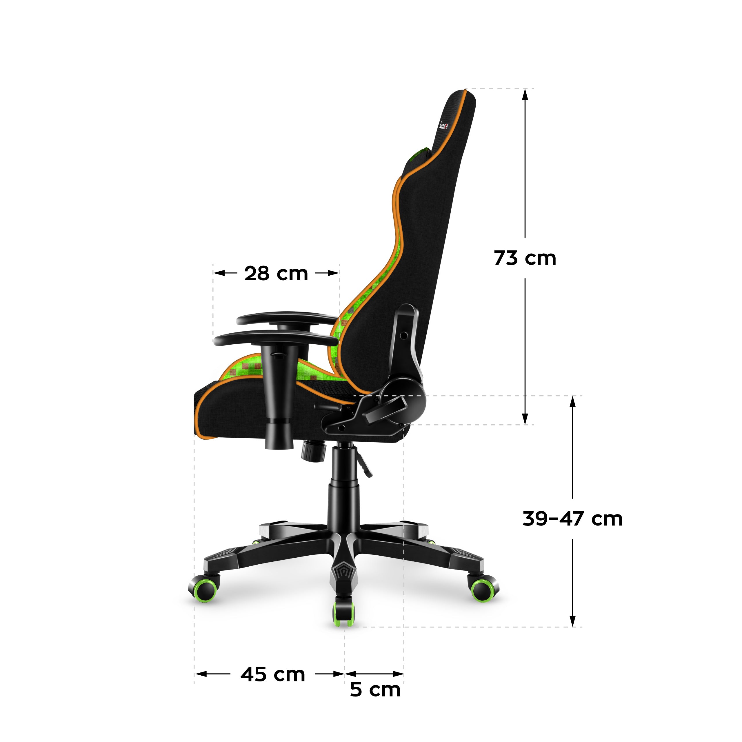 Detské herné kreslo HUZARO RANGER 6.0 Pixel Mesh