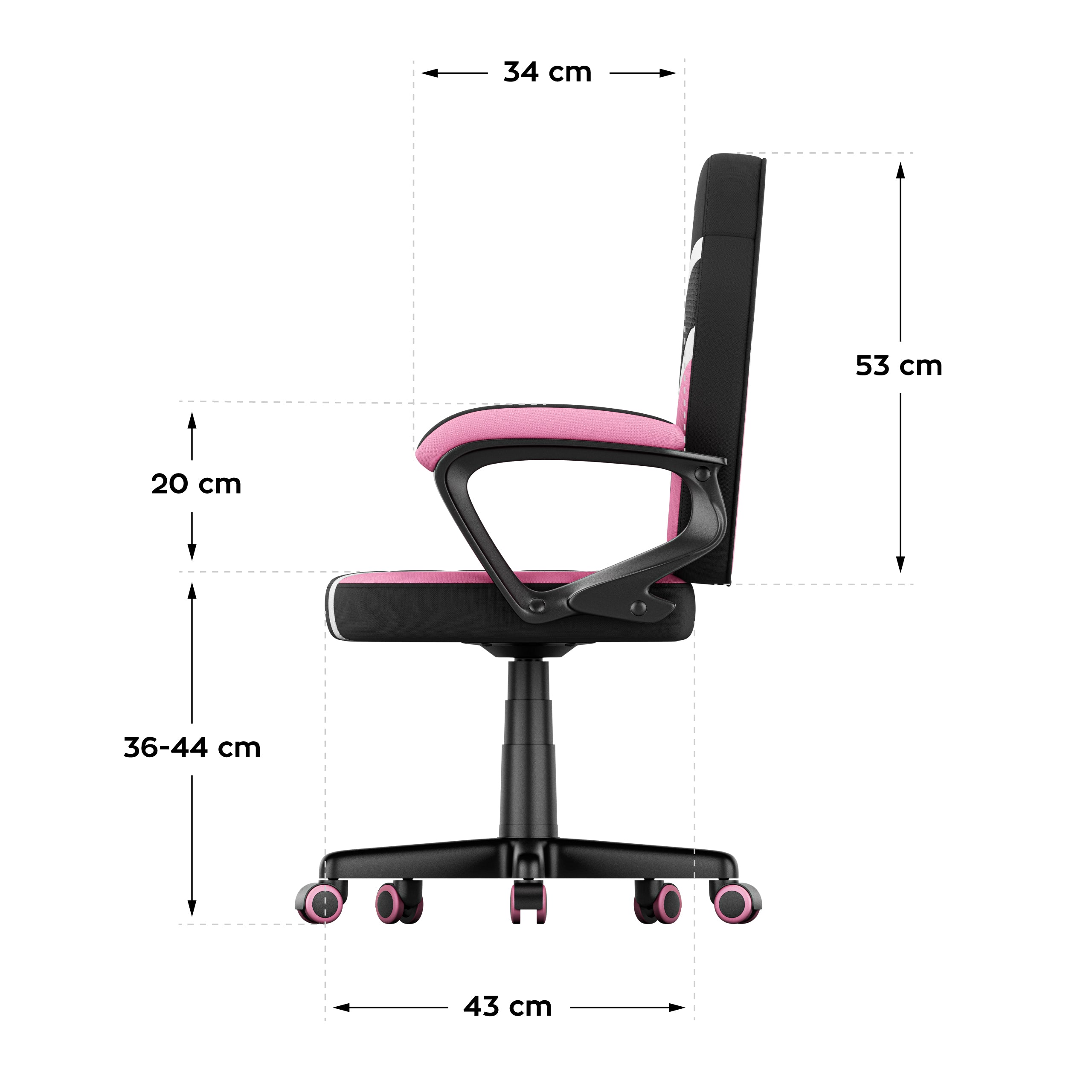 Detské herné kreslo HUZARO RANGER 1.0 Pink Mesh