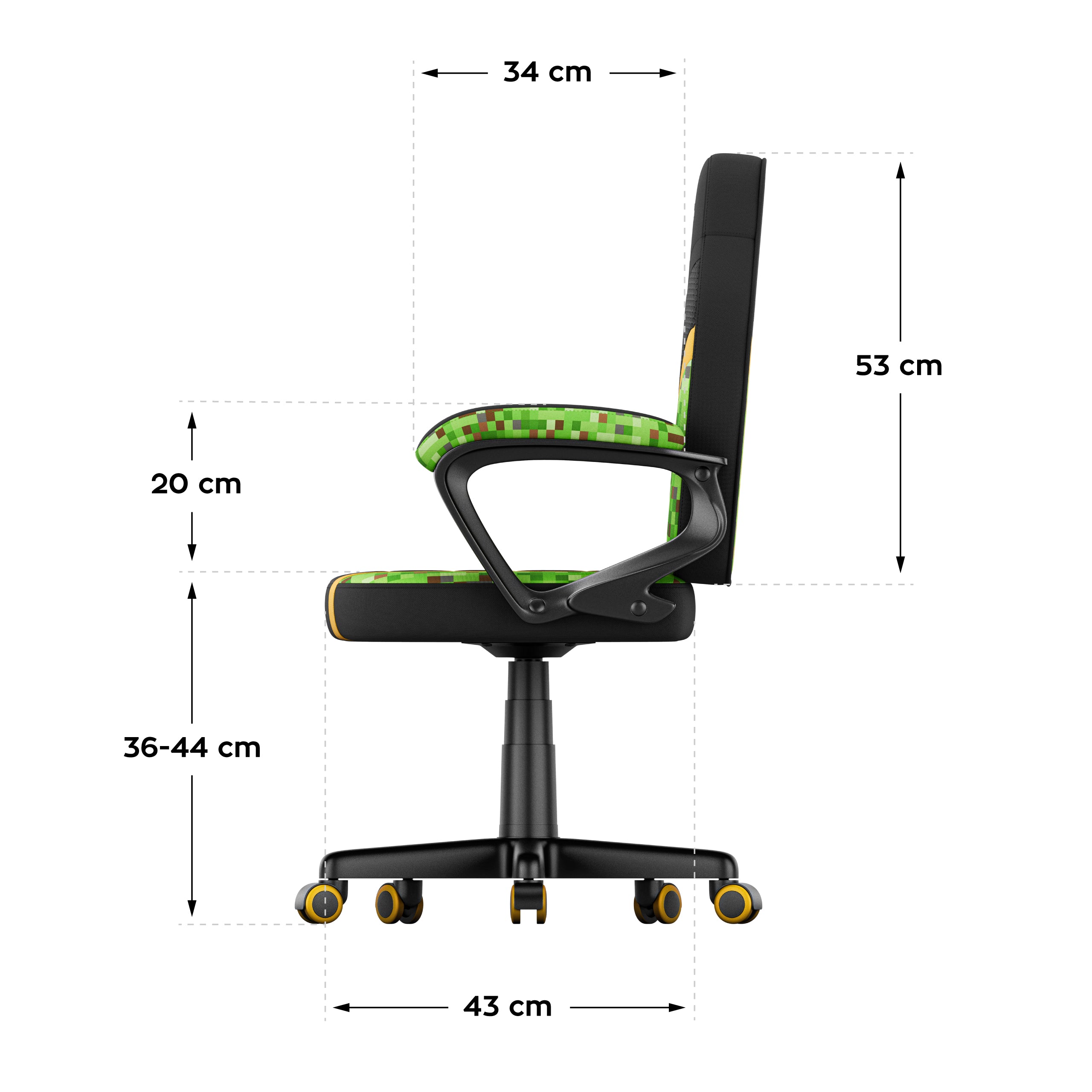 Detské herné kreslo HUZARO RANGER 1.0 Pixel Mesh