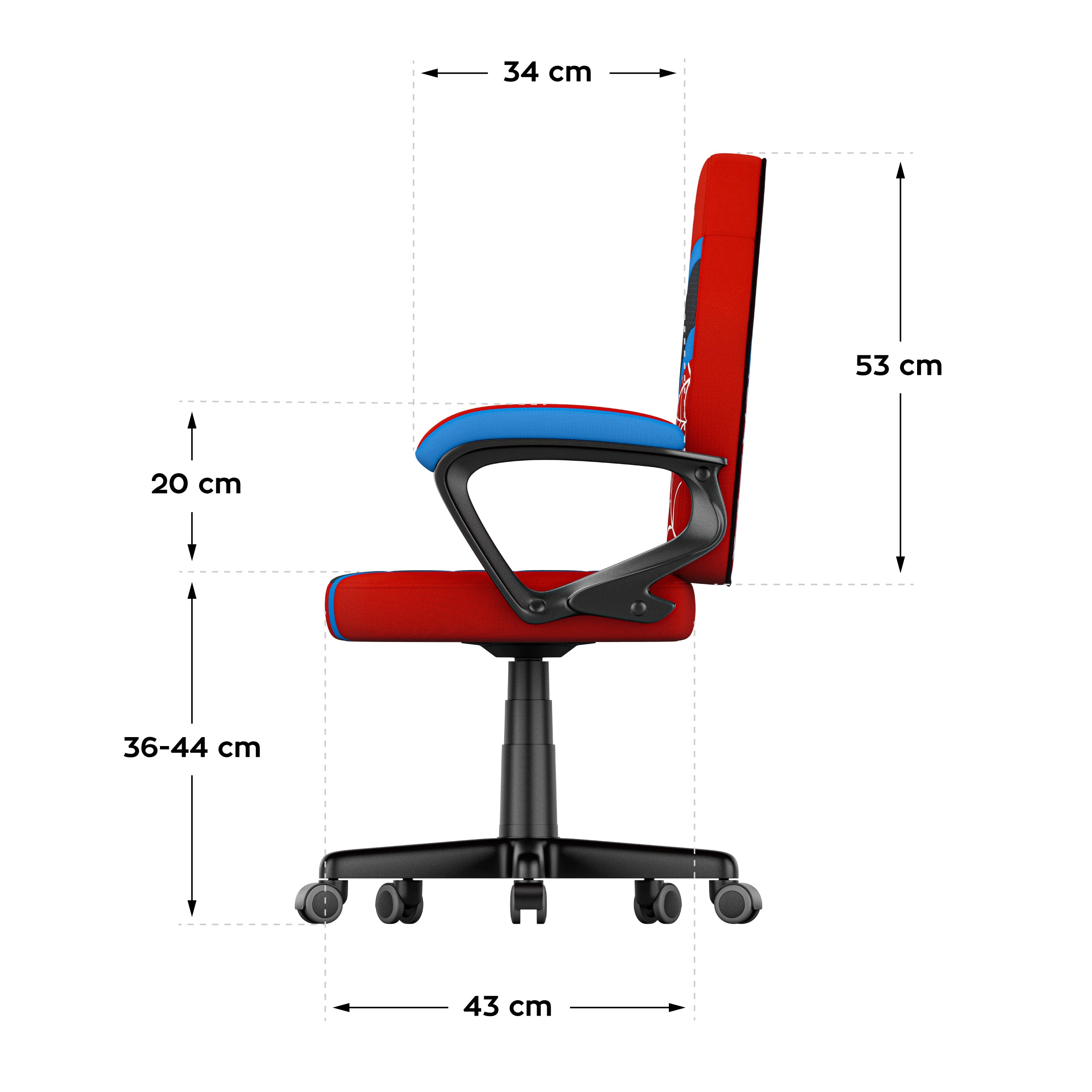 Detské herné kreslo Huzaro Ranger 1.0 Spider Mesh
