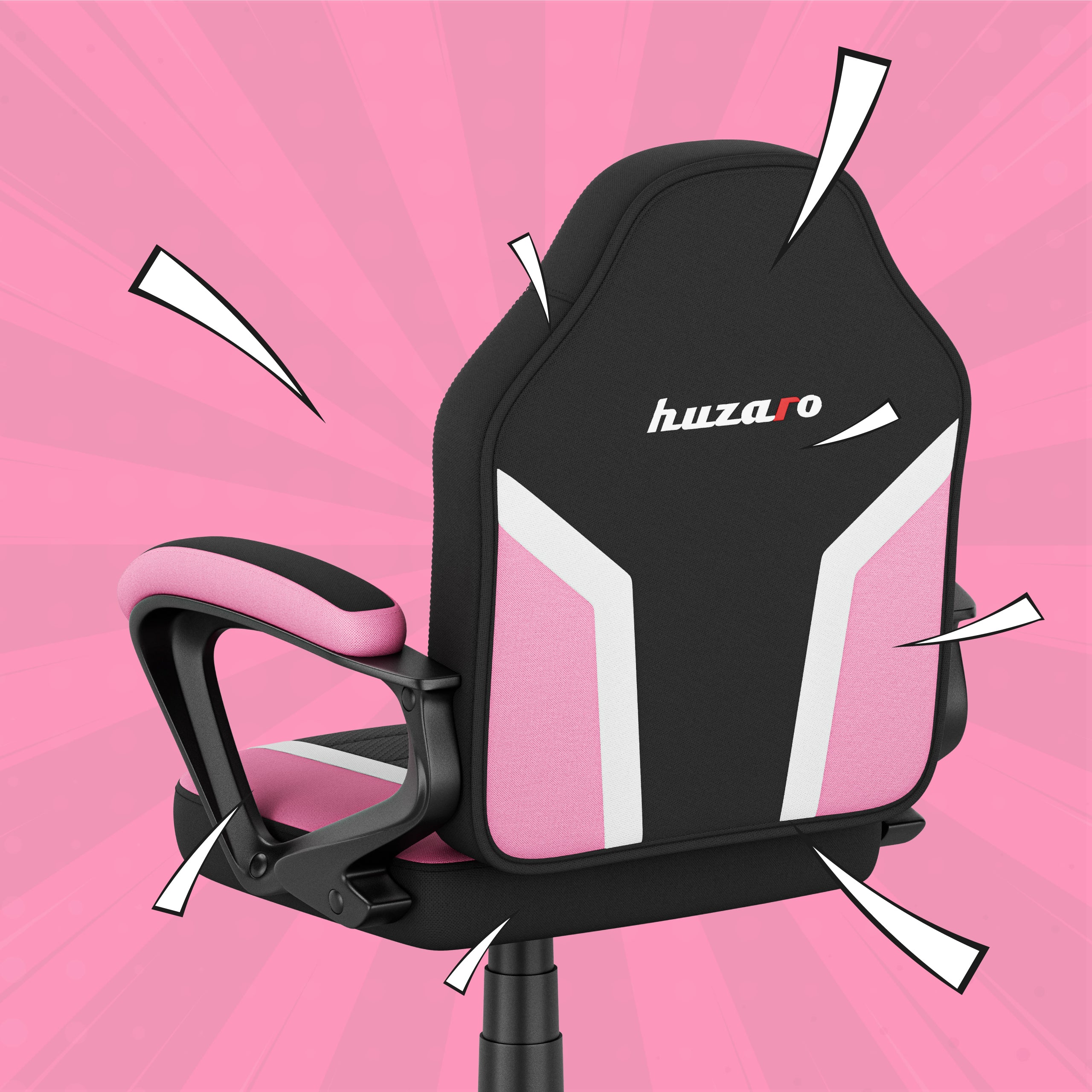 Detské herné kreslo HUZARO RANGER 1.0 Pink Mesh