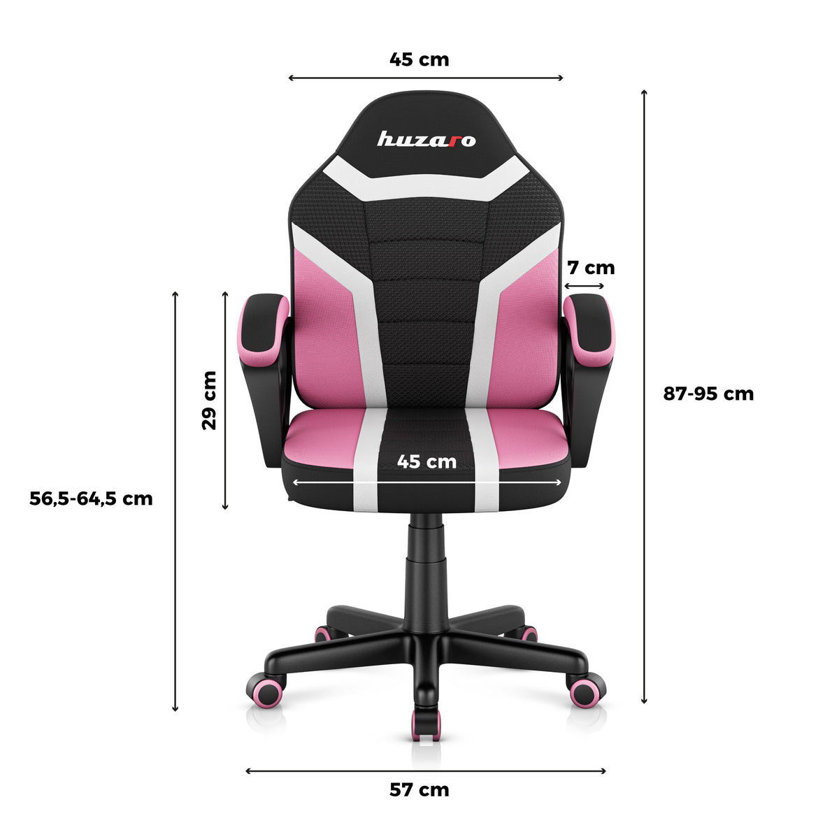 Detské herné kreslo HUZARO RANGER 1.0 Pink Mesh
