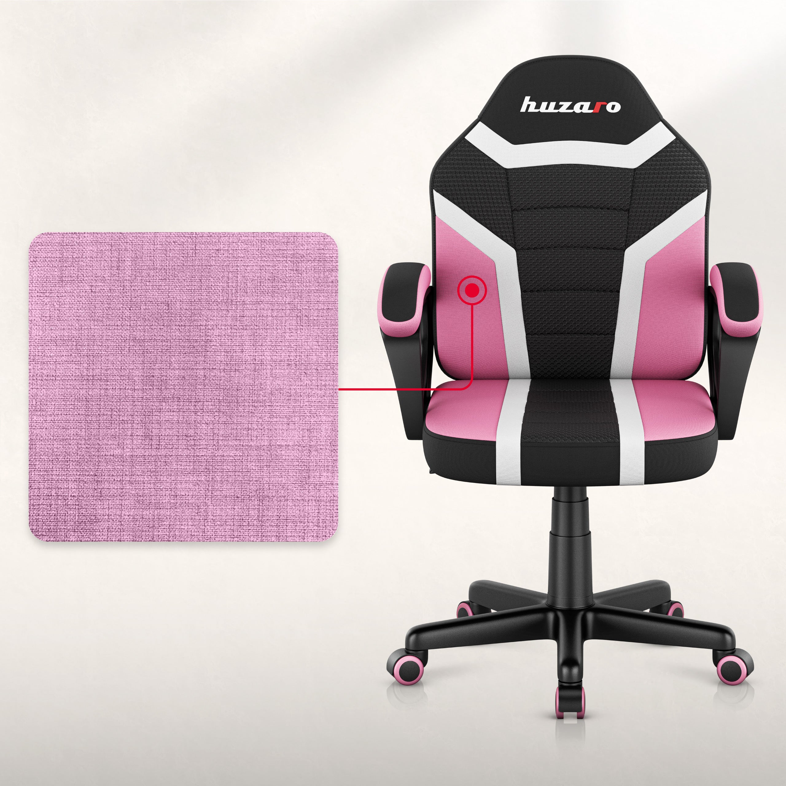 Detské herné kreslo HUZARO RANGER 1.0 Pink Mesh
