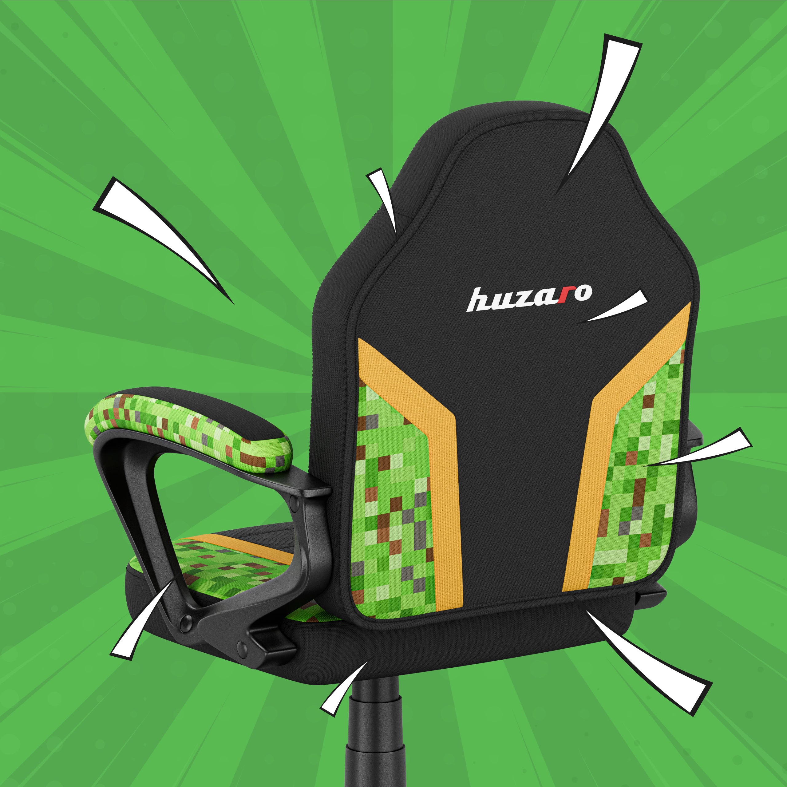 Detské herné kreslo HUZARO RANGER 1.0 Pixel Mesh