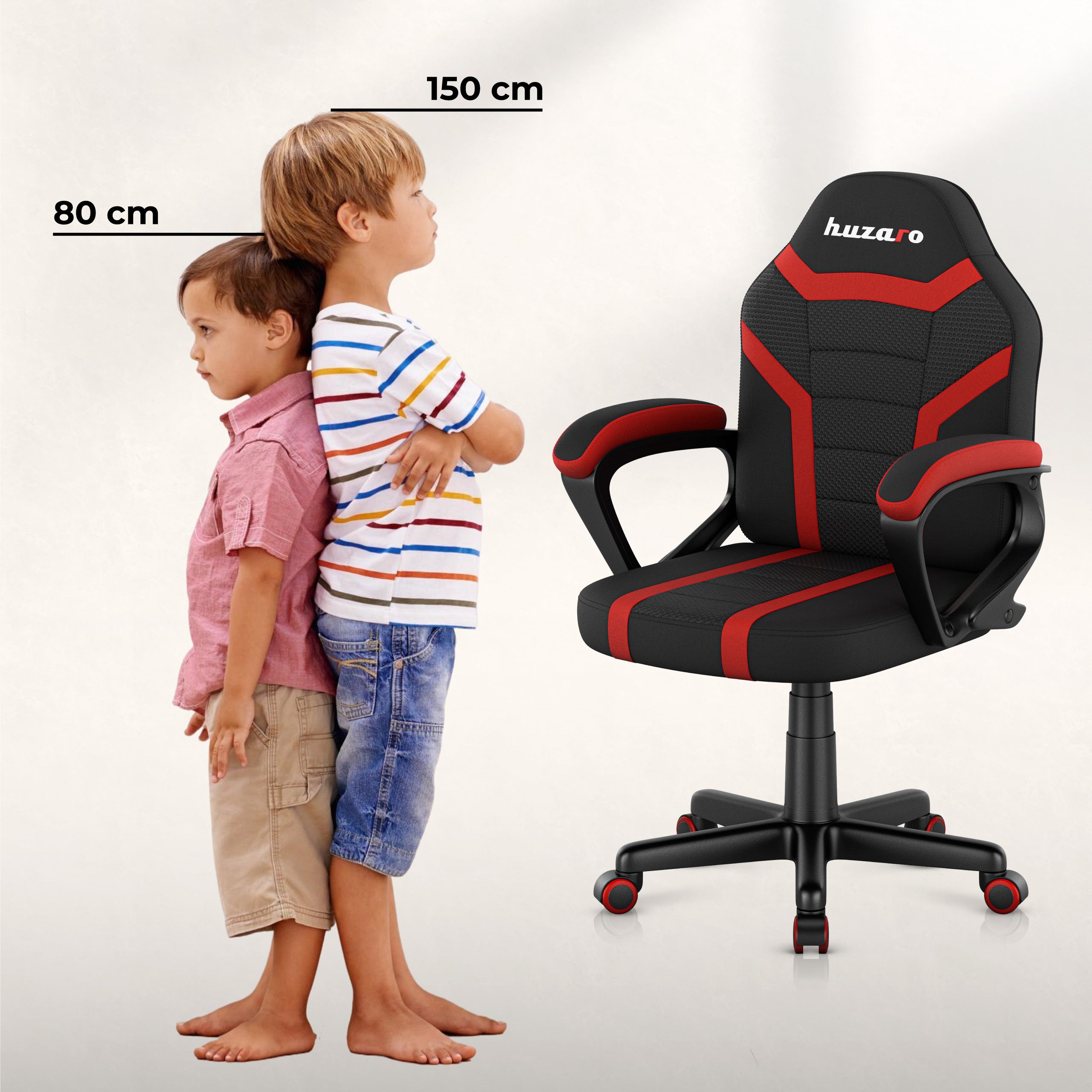 Detské herné kreslo HUZARO RANGER 1.0 Red Mesh