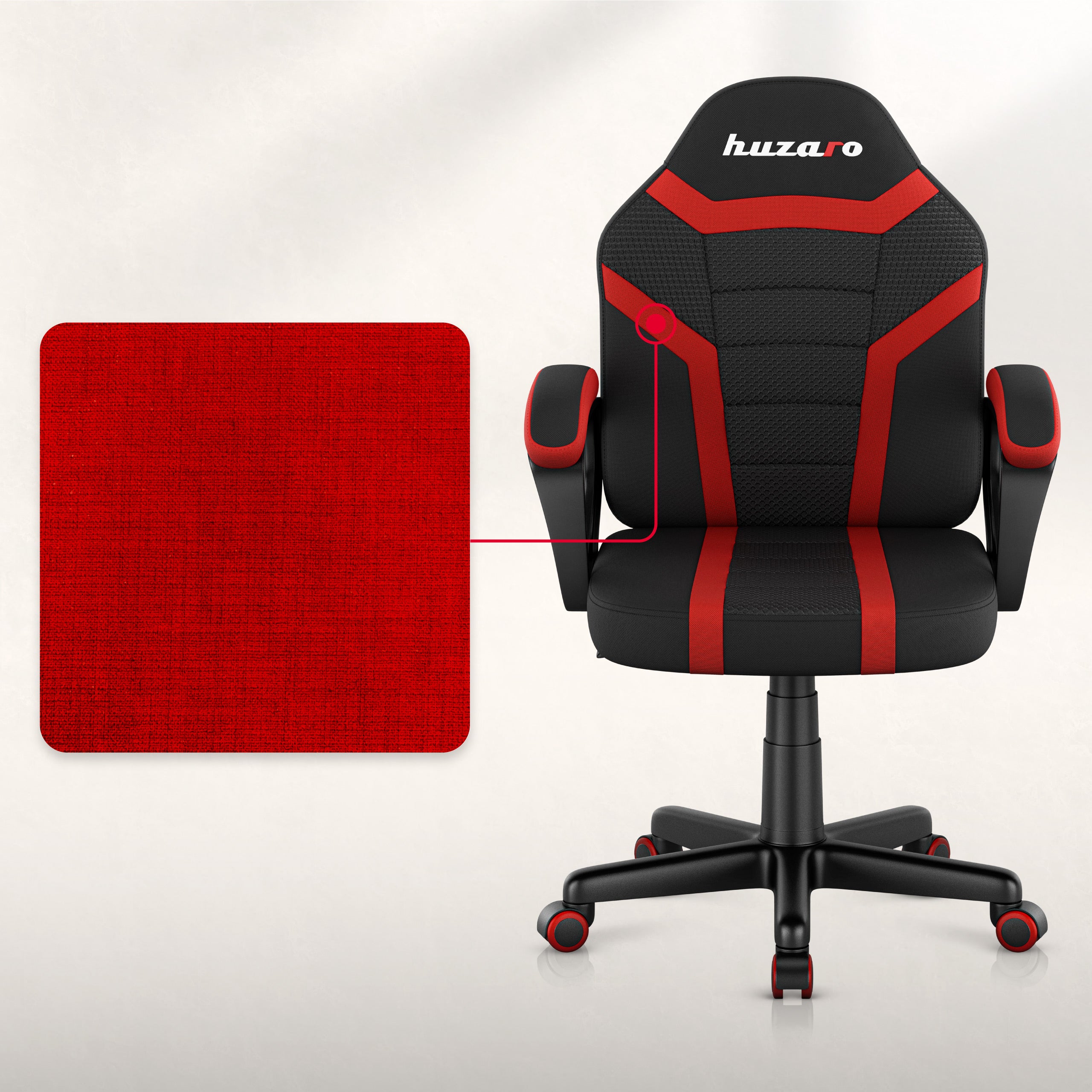 Detské herné kreslo HUZARO RANGER 1.0 Red Mesh