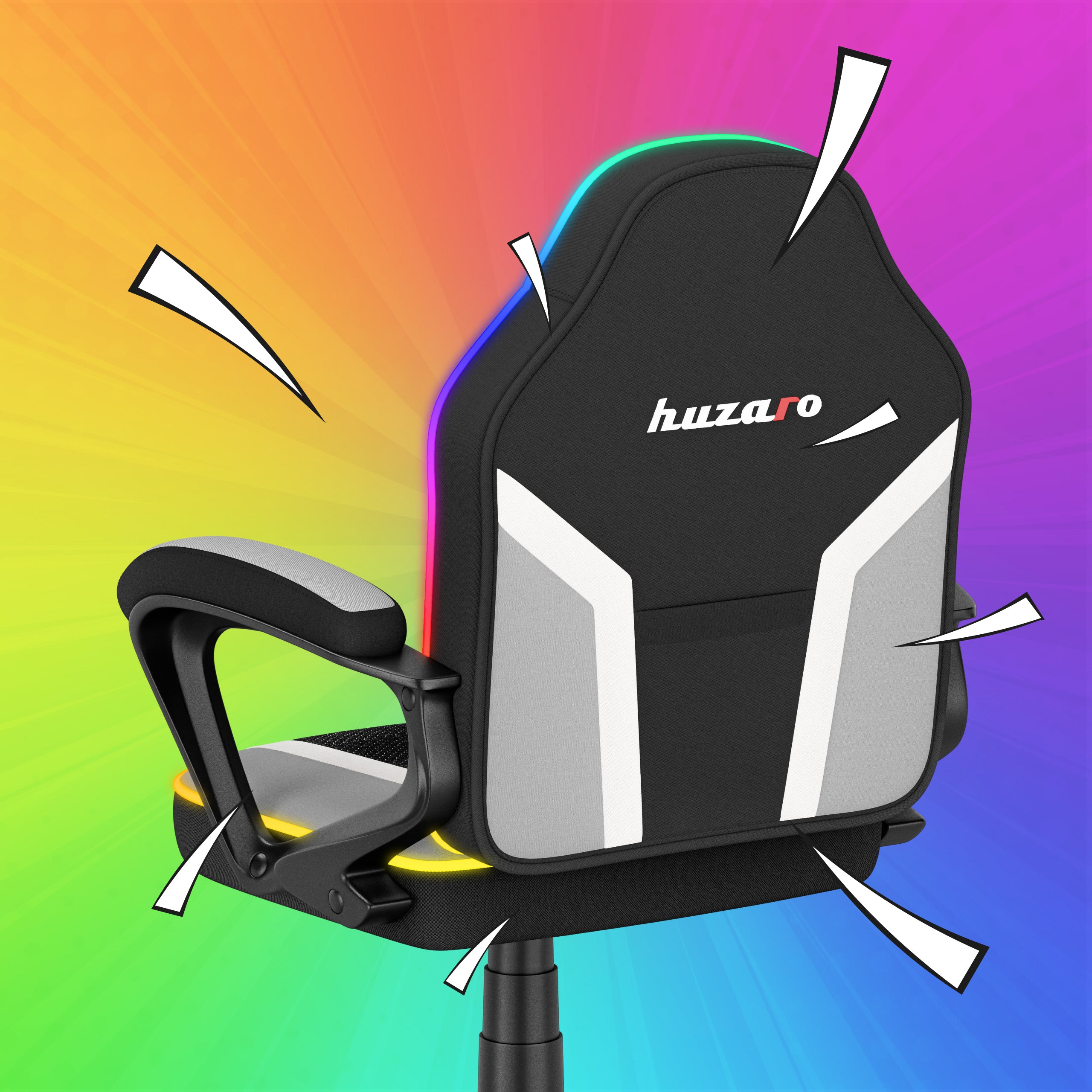 Detské herné kreslo Huzaro Ranger 1.0 RGB