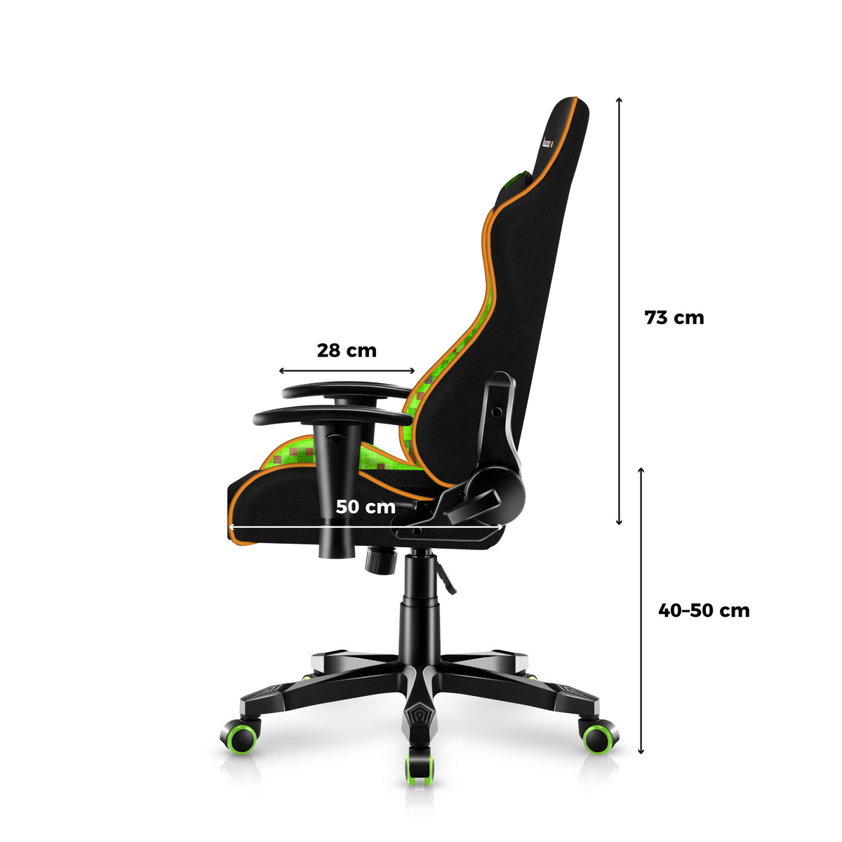 Detské herné kreslo HUZARO RANGER 6.0 Pixel Mesh
