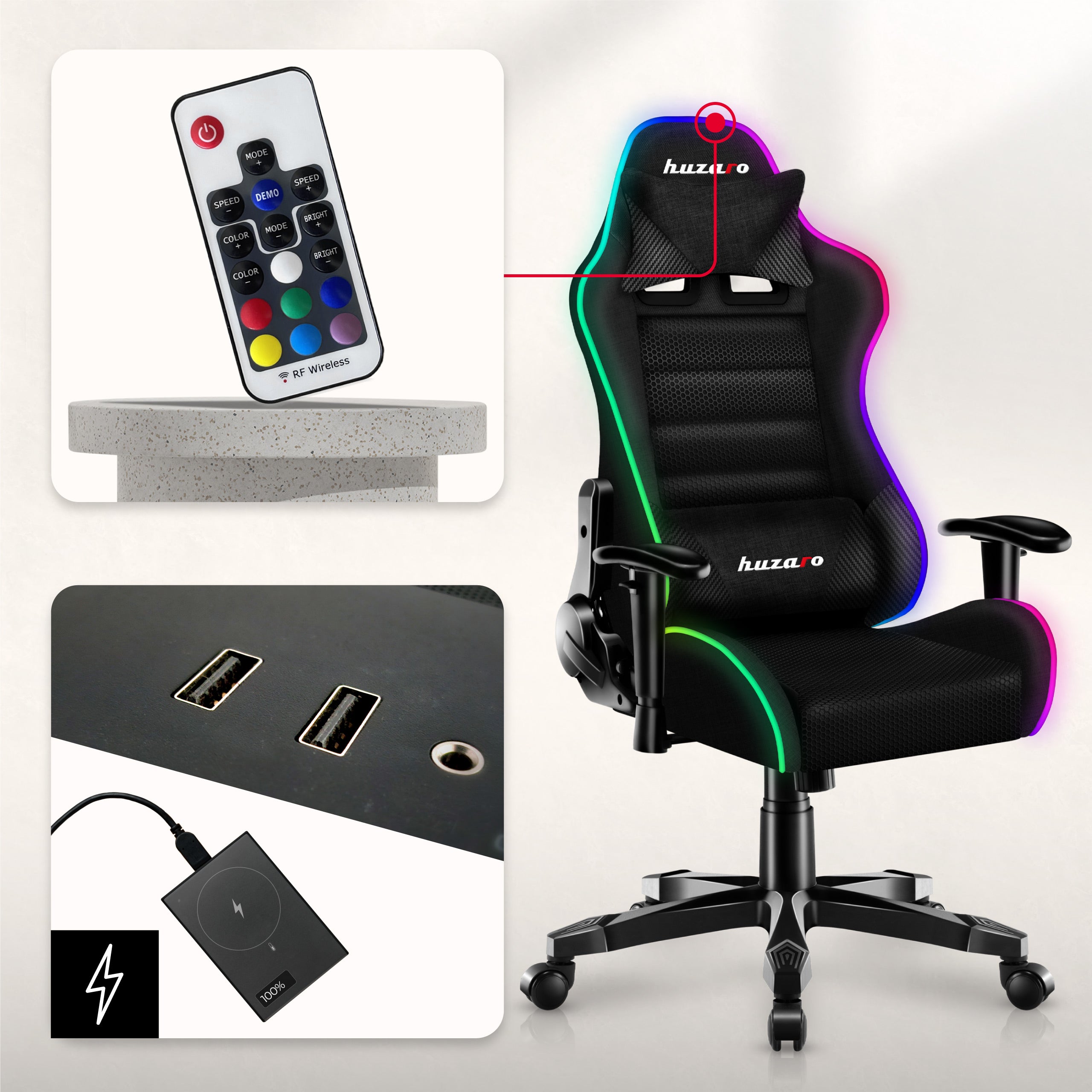 RGB LED diódy ovládané diaľkovým ovládačom