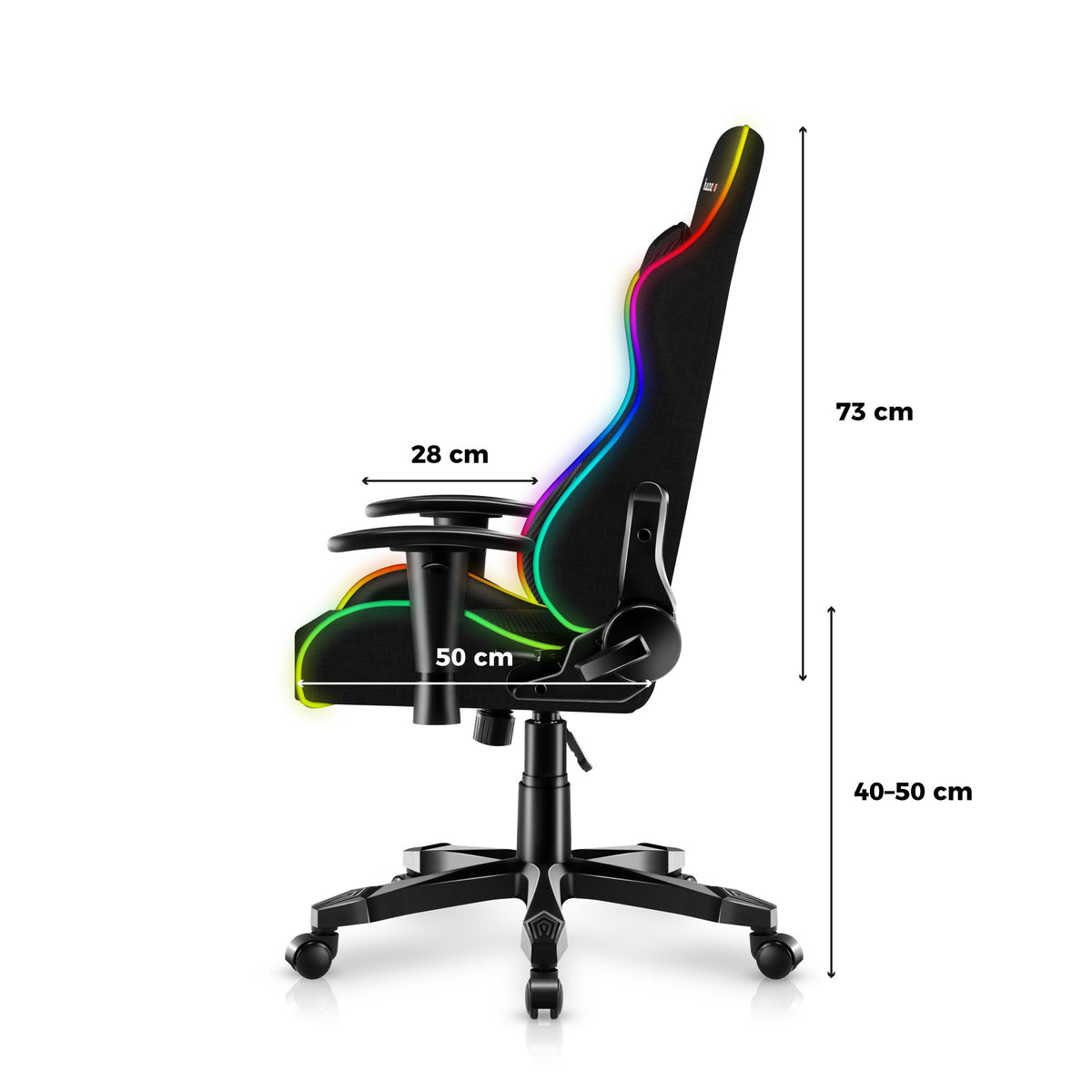 Detské herné kreslo HUZARO RANGER 6.0 RGB Mesh