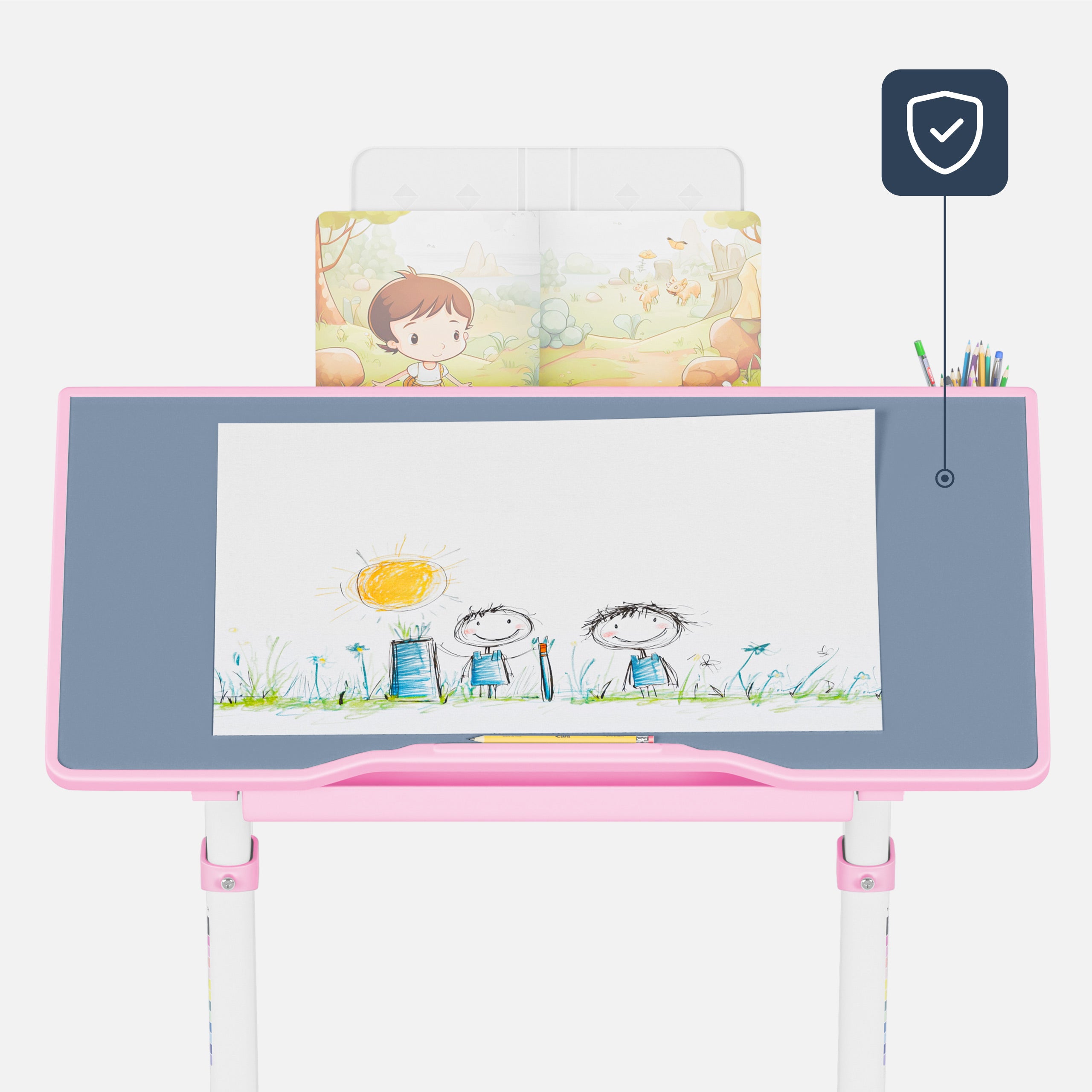 Ergonomický detský stôl Mark Adler Study 3.0 Pink 66 cm