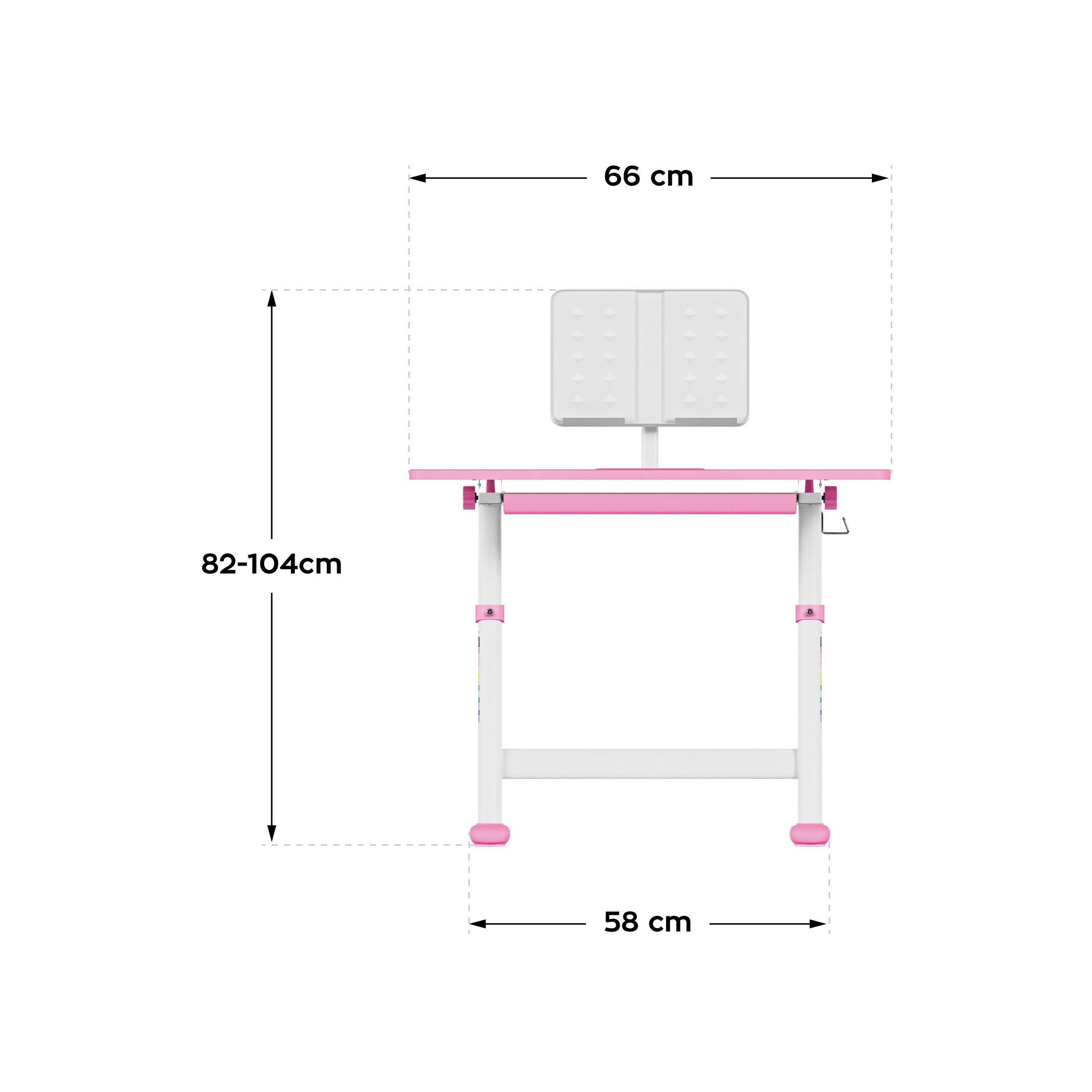 Ergonomický detský stôl Mark Adler Study 3.0 Pink 66 cm