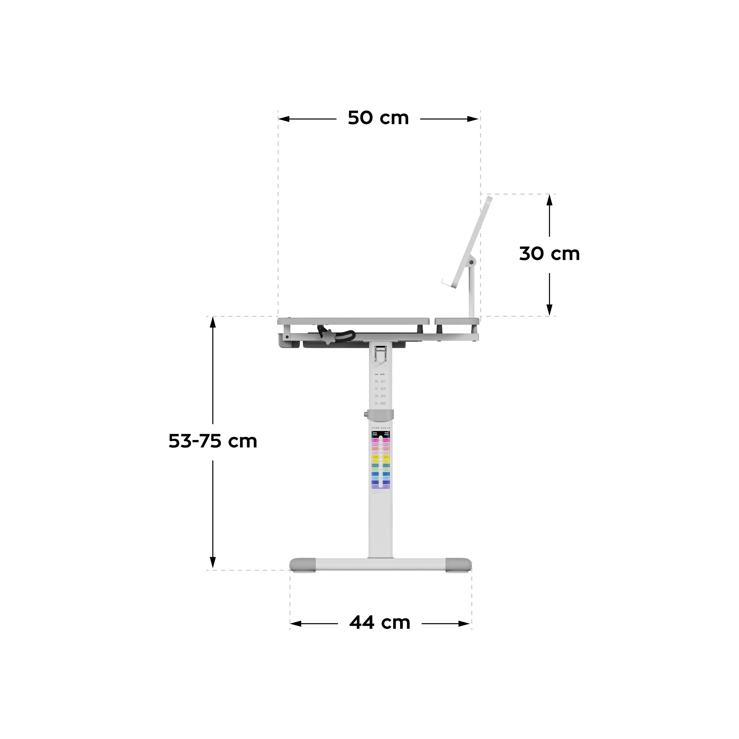 Ergonomický detský stôl Mark Adler Study 3.0 66 cm