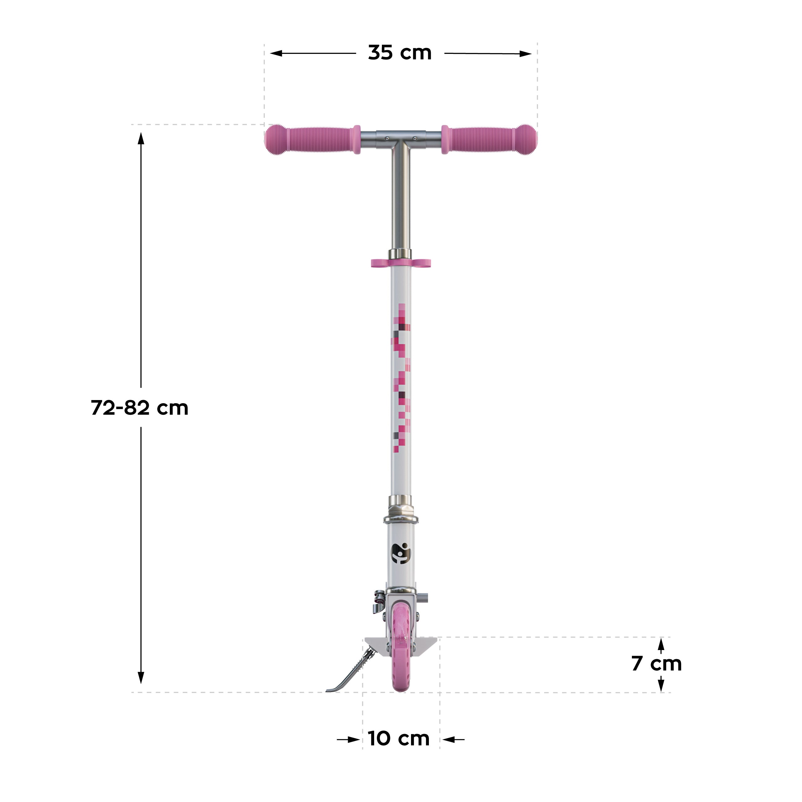 Detský kolobežka Tulano Zigzag 35 Pink