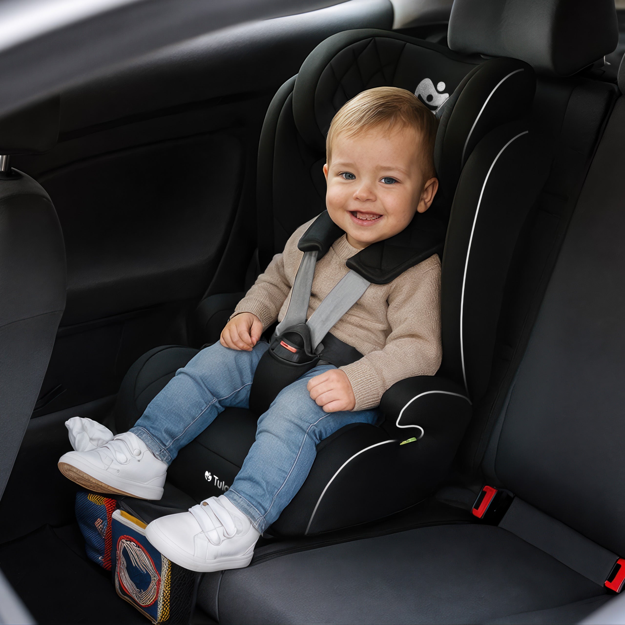 Detská autosedačka Tulano Zooma 25 Black 76–150 cm I-Size