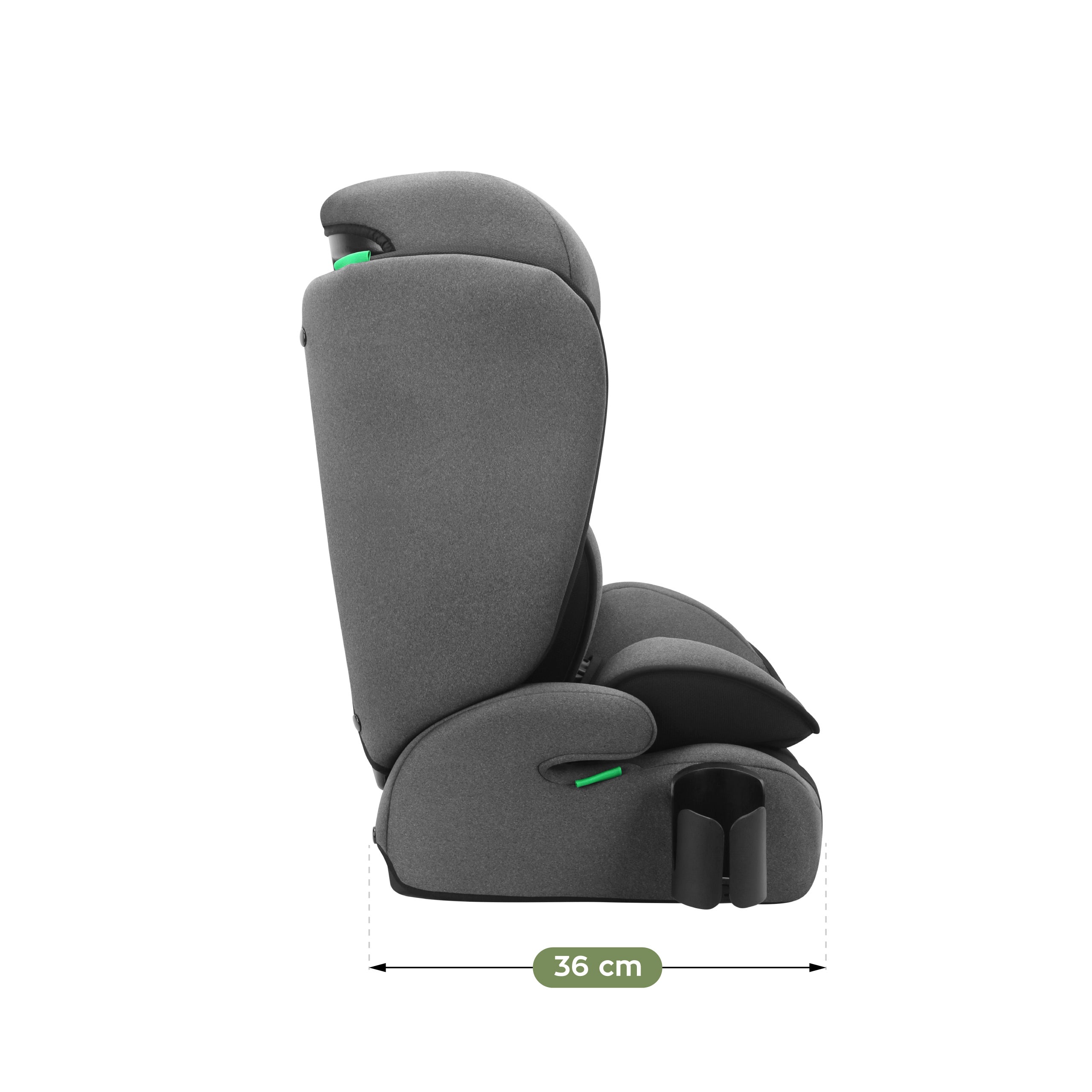 Detská autosedačka Tulano Zooma 25 šedá – čierna 76 – 150 cm I-Size