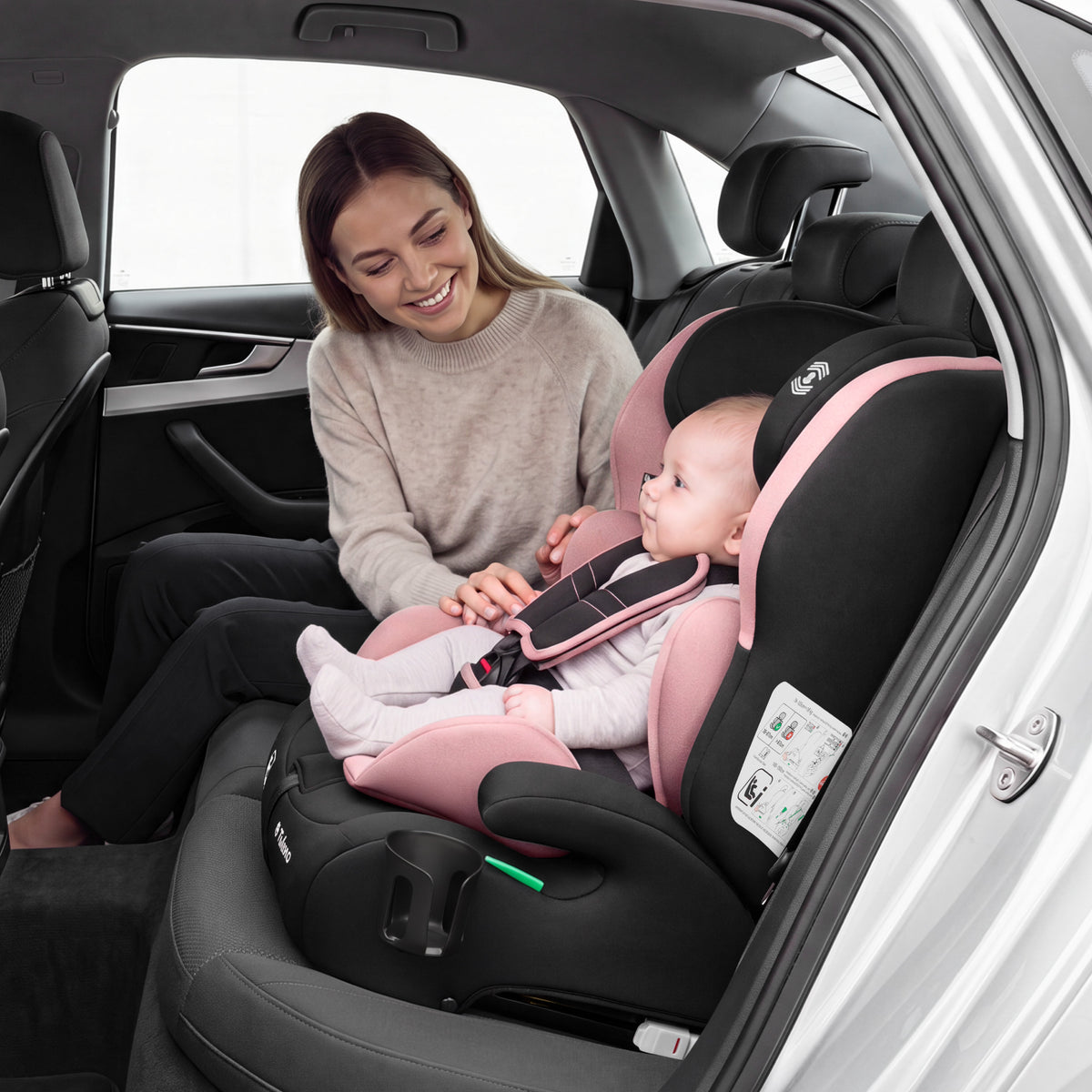 Detská autosedačka Tulano 76-150 cm Zooma 45 Pink I-Size